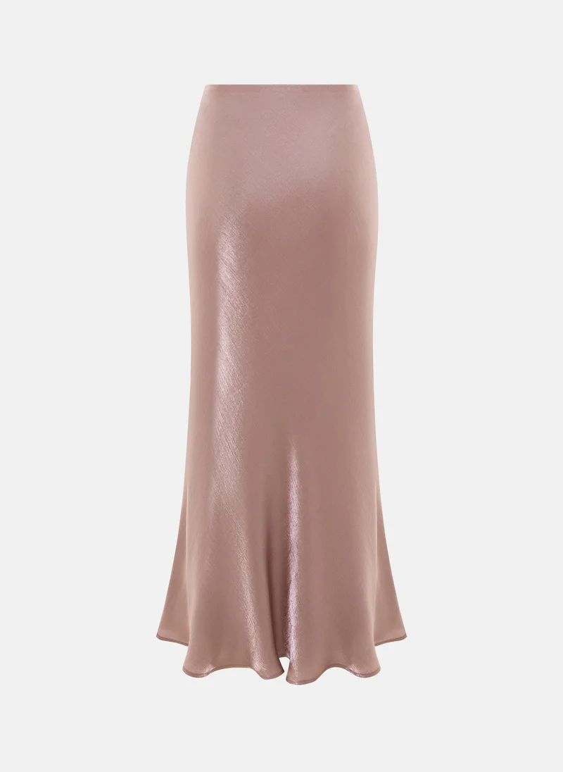 Lichi  Flared maxi skirt in shiny fabric for Women | Best Price UAE